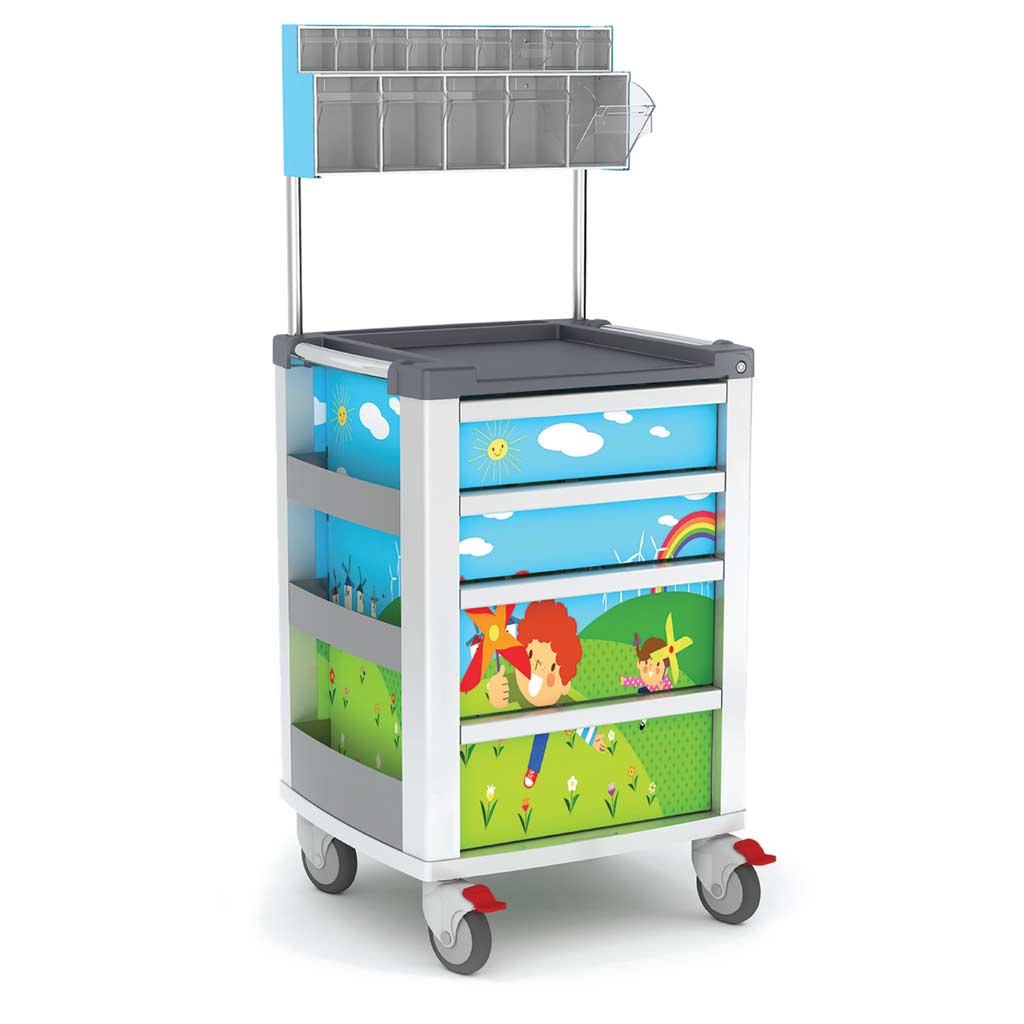 Carrello pediatrico
